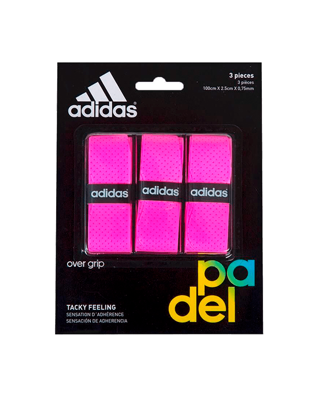 Adidas Overgrip Perforated (Pack x 3) Pink - The Padelverse