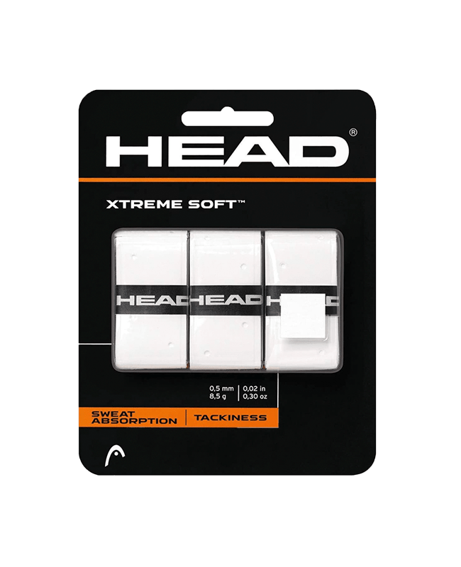 Head Overgrip ExtremeSoft (Pack x 3) White - The Padelverse