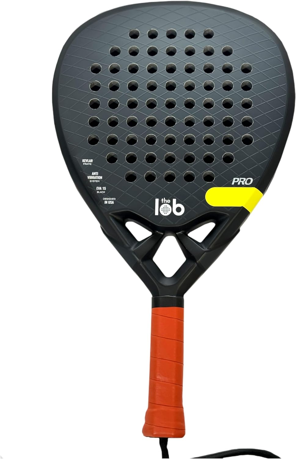The Lob Padel Pro Racket – Unleash Ultimate Power with Kevlar Surface & EVA 15 Black Technology - The Padelverse